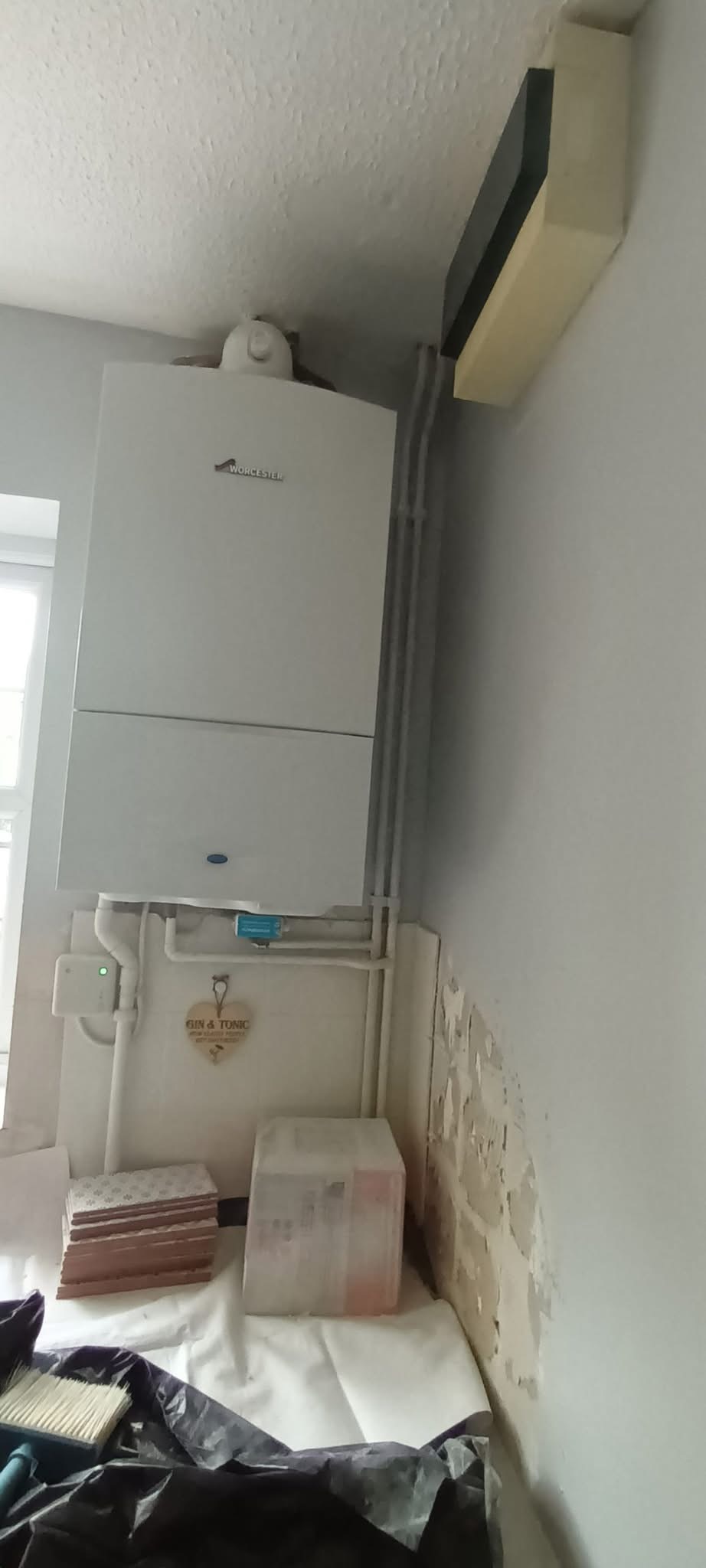 Before photo of boiler cupboard in Westbury